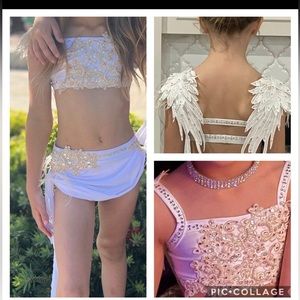 Custom white lyrical costume street size small